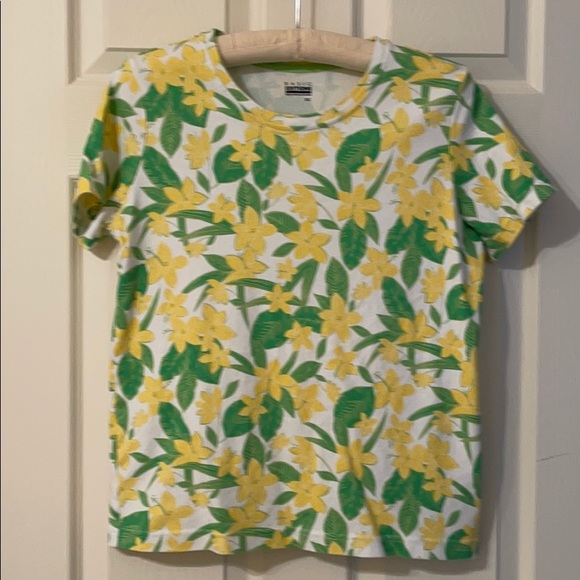 Basic Editions Size Large Spring Flowers T- Shirt - Picture 3 of 12